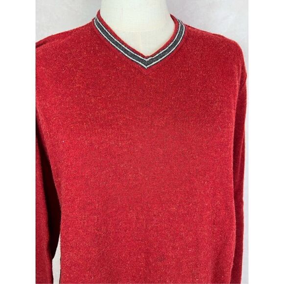 1990s Vintage ABERCROMBIE & FITCH Preppy Wool Blend Sweater Men’s Small - Picture 3 of 6